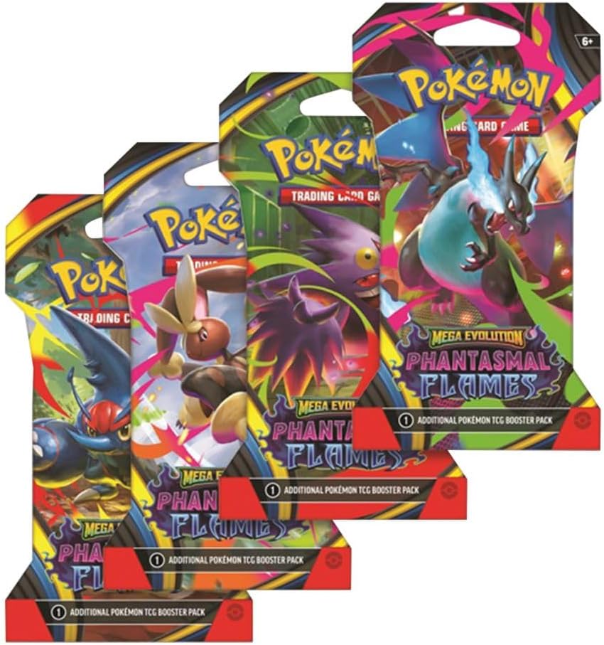 Pokemon TCG Mega Evolution: Phantasmal Flames Sleeved Booster Pack